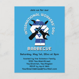 ISRAEL LABOR DAY Barbecue Einladungspostkarte