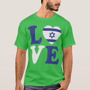 Israel Liebt Flagge Ich stehe hinter Israel Erbe I T-Shirt