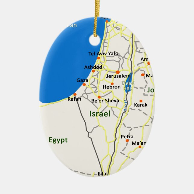 Israel map.JPG Keramikornament (Vorne)