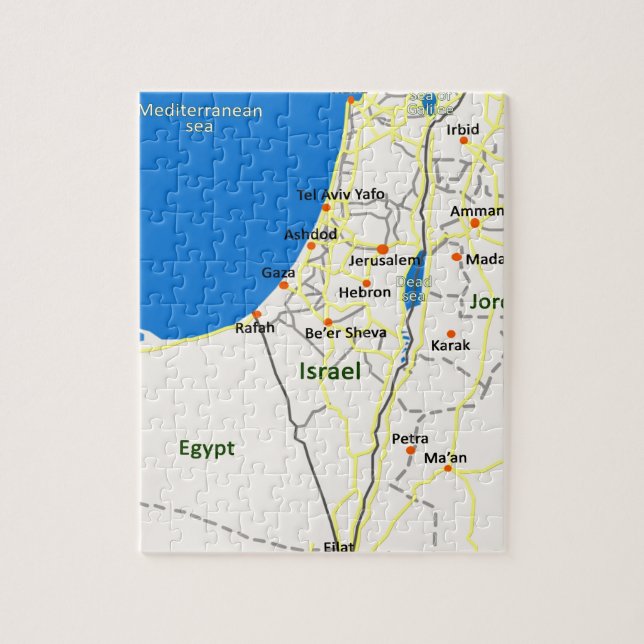 Israel map.JPG Puzzle (Vertikal)
