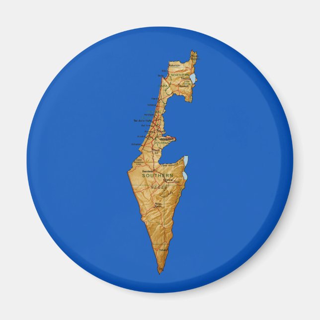 Israel Map Magnet (Vorne)