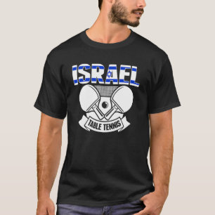 Israel Ping Pong Stolz Israelischer Tischtennis U T-Shirt