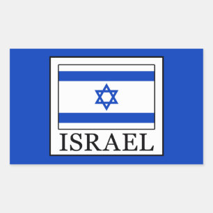 Israel Rechteckiger Aufkleber
