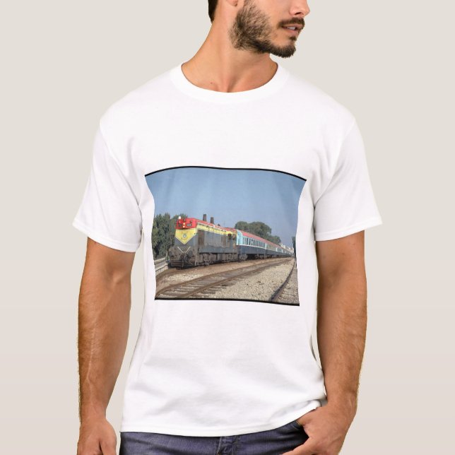 Israel, Relais EMD G12 mit train_Trains der Welt T-Shirt (Vorderseite)