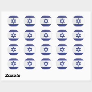 Israel Round-Icon-Flagge Runder Aufkleber