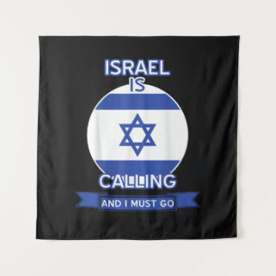 Israel ruft und ich muss gehen wandteppich
