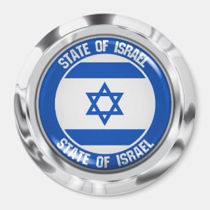 Israel-RundEmblem Magnet
