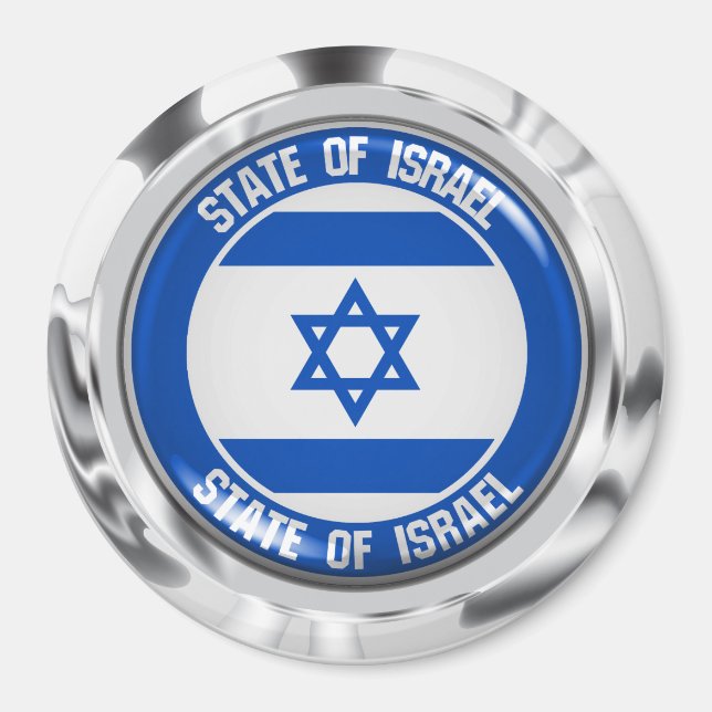 Israel-RundEmblem Magnet (Vorne)