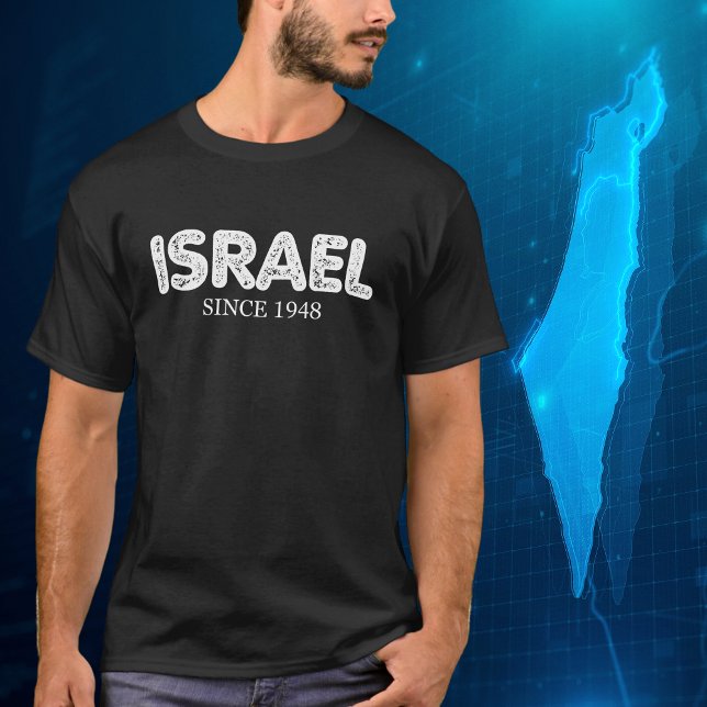 Israel seit 1948, einfacher israelischer Stolz T-Shirt (Von Creator hochgeladen)