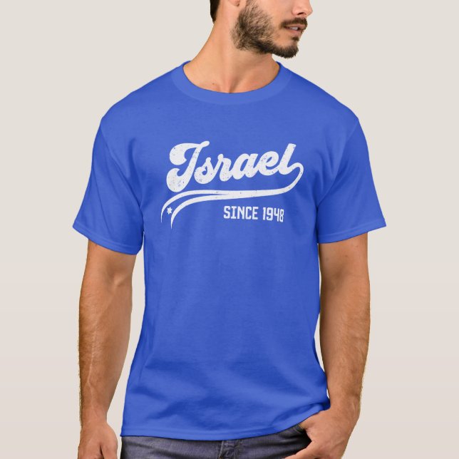 Israel seit 1948 Retro T-Shirt (Vorderseite)