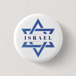 Israel Star der David-Flagge Button