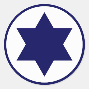 Israel Star von David Runder Aufkleber