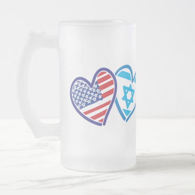 Israel stark mattglas bierglas (Links)