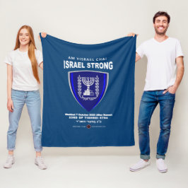 Israel Strong - Am Yisrael Chai Fleecedecke