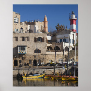 Israel, Tel Aviv, Jaffa, Jaffa, Alter Hafen Poster