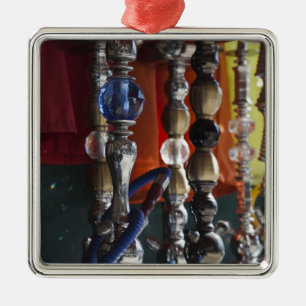 Israel, Tel Aviv, Jaffa, sheesha water pipes Silbernes Ornament