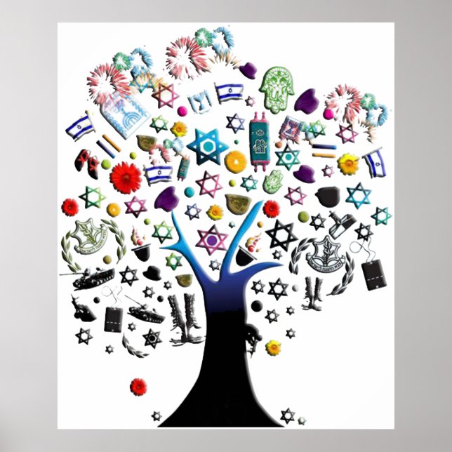 Israel Tree Poster (Vorne)