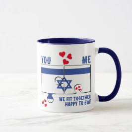 Israel Tu B'Av WIR FISCHEN GEMEINSAM Jüdisches Wal Tasse