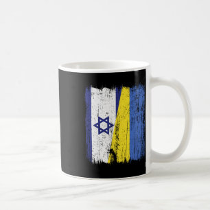 Israel Ukraine Halbflagge Israelische Ukrainische Kaffeetasse