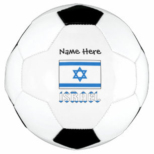 Israel und israelische Flagge mit Ihrem Namen Fußb Fußball