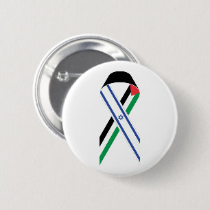 Israel und Palästina-Fahne Button