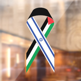 Israel und Palästina-Fahne Fensteraufkleber
