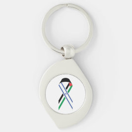 Israel und Palästina-Fahne Schlüsselanhänger