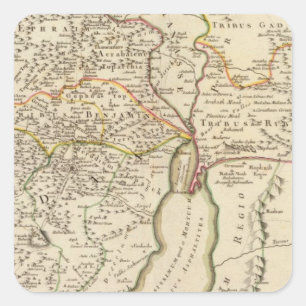 Israel und Palästina Quadratischer Aufkleber