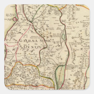 Israel und Palästina Quadratischer Aufkleber