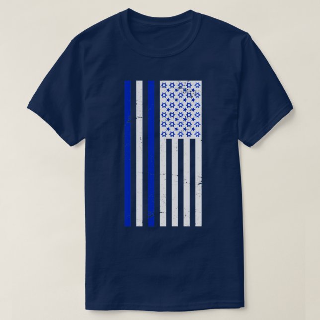 Israel - US-Flagge Israel T-Shirt (Design vorne)