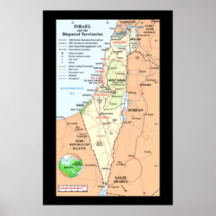 Israel - Verständnis der Grenzstreitigkeiten Poster