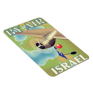Israel Vintage-Reiseplakat für Flugreisen Magnet