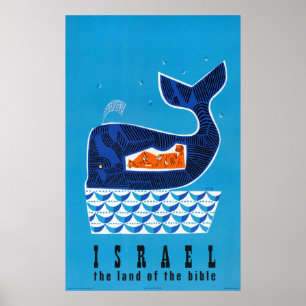 Israel Vintage Travel Poster wiederhergestellt
