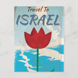 Israel Vintage Urlaubsposter Postkarte