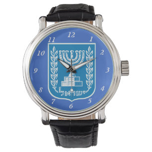 Israel-Wappen kundenspezifische Uhr