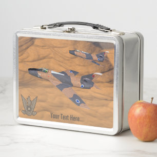 Israeli Super Mysterien Over The Desert Metall Lunch Box