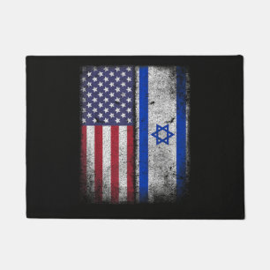 Israelisch-amerikanische Flagge Israel USA Wurzeln Fußmatte