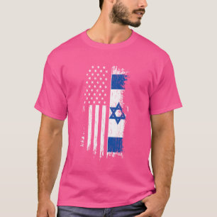 Israelische amerikanische Flagge - Prix Israel USA T-Shirt