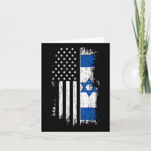 Israelische amerikanische Flagge - Stolz auf Israe Karte