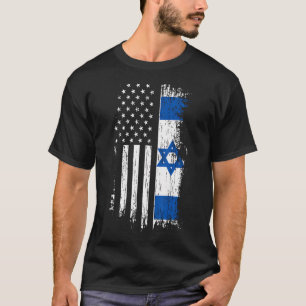 Israelische amerikanische Flagge T-Shirt