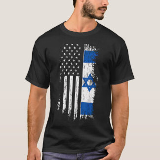 Israelische amerikanische Flagge T-Shirt