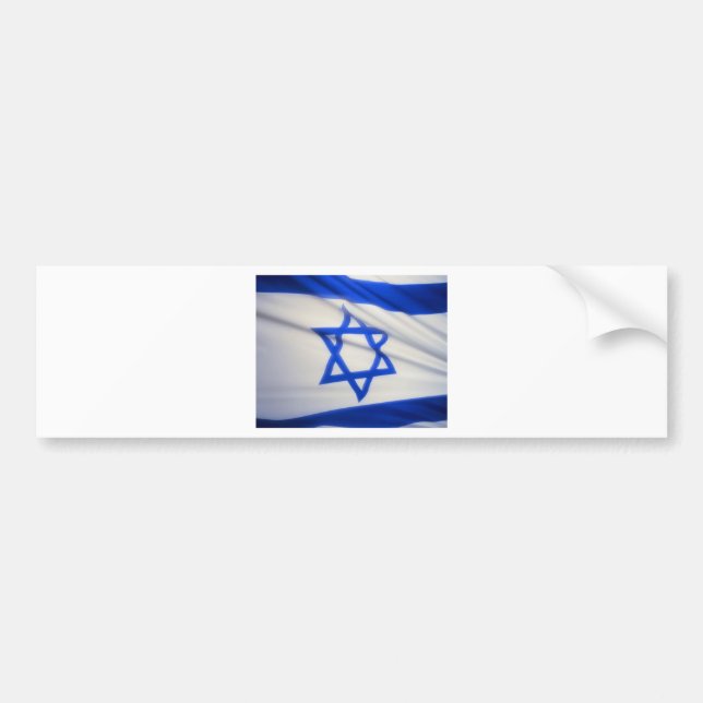 Israelische Flagge Autoaufkleber (Vorne)