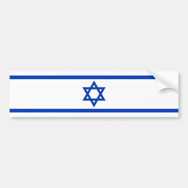 Israelische Flagge Autoaufkleber (Vorne)