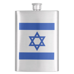 Israelische Flagge Flasche Flachmann