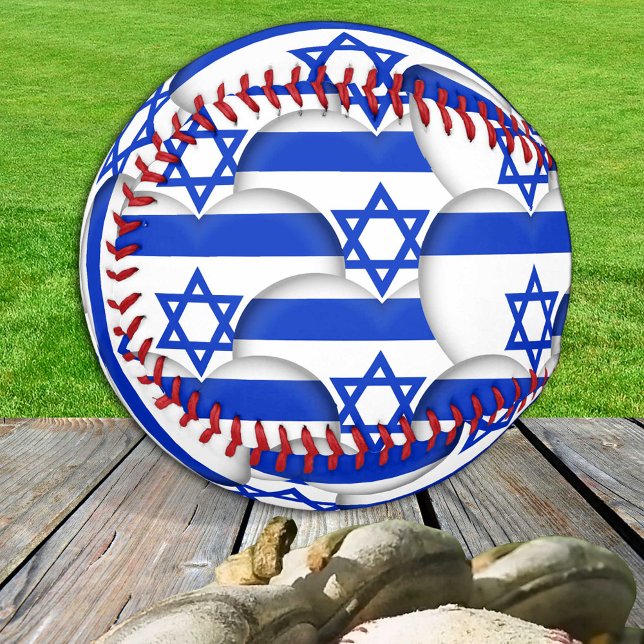 Israelische Flagge, Herz - Baseballs, Liebe Israel Baseball (Von Creator hochgeladen)