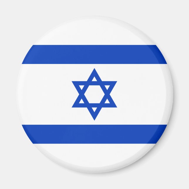 israelische Flagge (Israel) Magnet (Vorne)