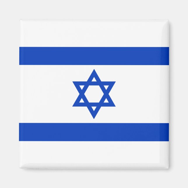 israelische Flagge (Israel) Magnet (Vorne)