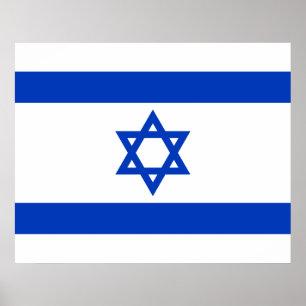 israelische Flagge (Israel) Poster