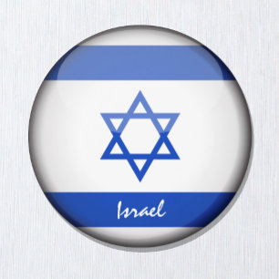 israelische Flagge & Israel - Reise-/Sportfans Magnet