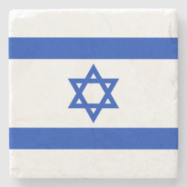 israelische Flagge (Israel) Steinuntersetzer